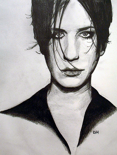 Brian Molko From Placebo Sketch By River Hunt