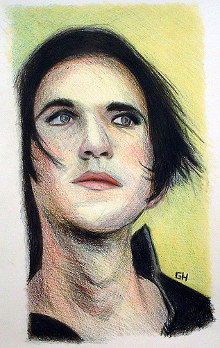 Brian Molko From Placebo (2004) - Sketch By River hunt 