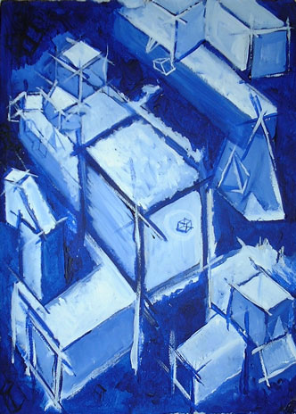 Cubes (2003) - Painting By River Hunt