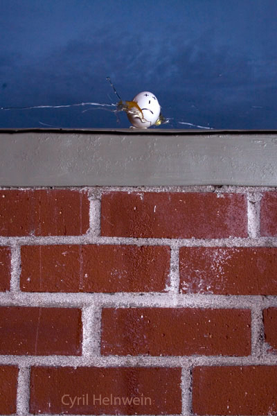 “Assassination of Humpty Dumpty”, photograph by Cyril Helnwein